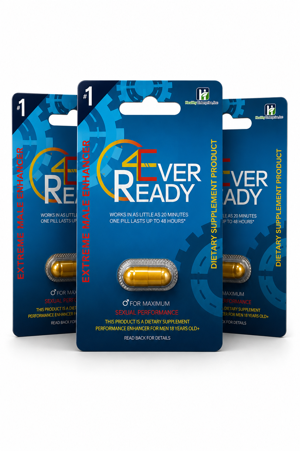All-Natural Energy Capsules – 3-Pack for Adults