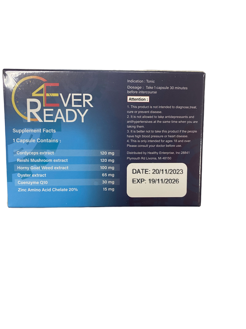 4Ever Ready Energy - Box of 10 Capsules