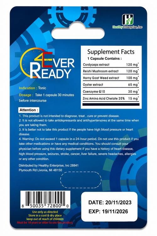 All-Natural Energy Supplement – Single Capsule