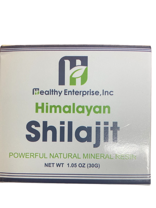 Himalayan Shilajit Powerful Natural Mineral Resin box front, net weight 1.05 oz
